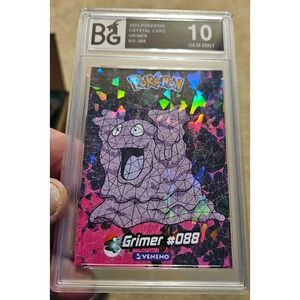 Excellent 2024 (Spanish Grimer Crystal Card) Pokemon Crystal Card Grimer #088